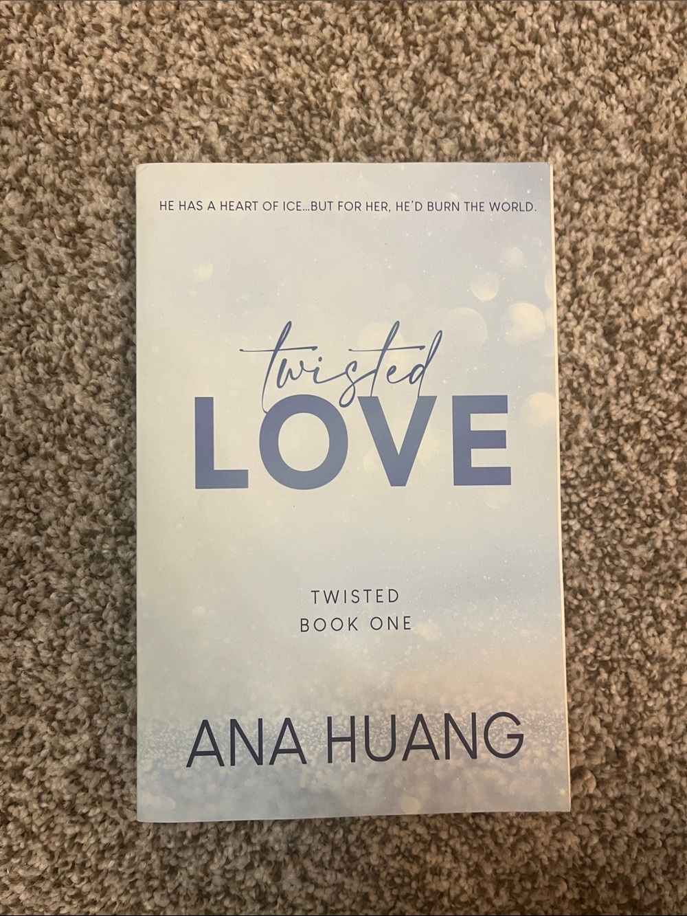Twisted Love by Ana Huang - Soft Blue Paperback